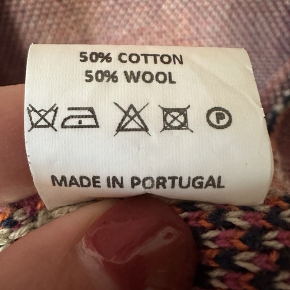 Vilagallo‎ Beige Pink Stella Cardigan Sweater Women's Small Abstract Art To Wear - Picture 5 of 5